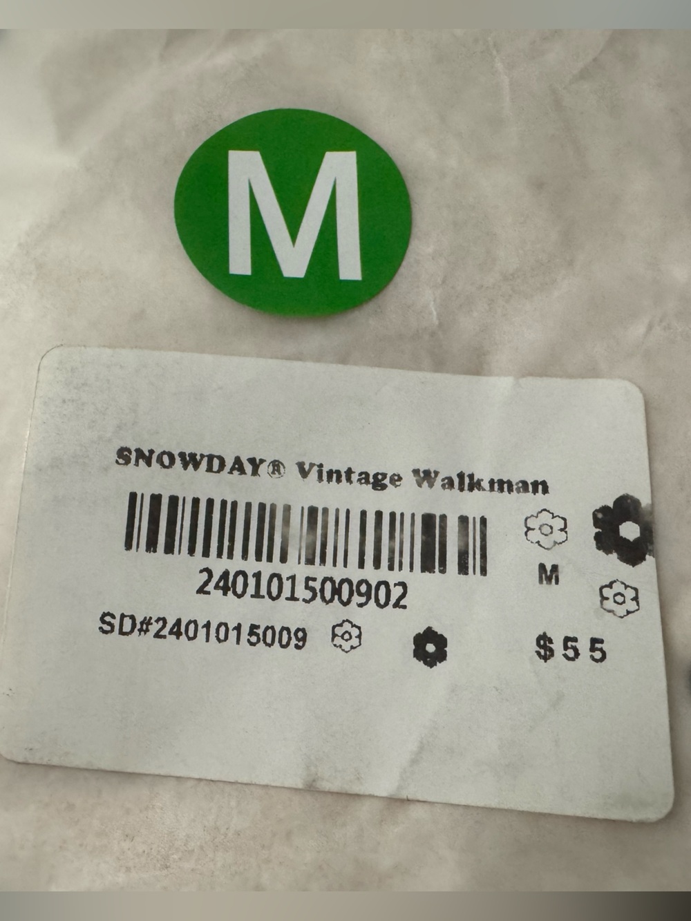 Snowday Men’s Vintage Walkman 2 Sided Graphic Tee Size M - Picture 10 of 11